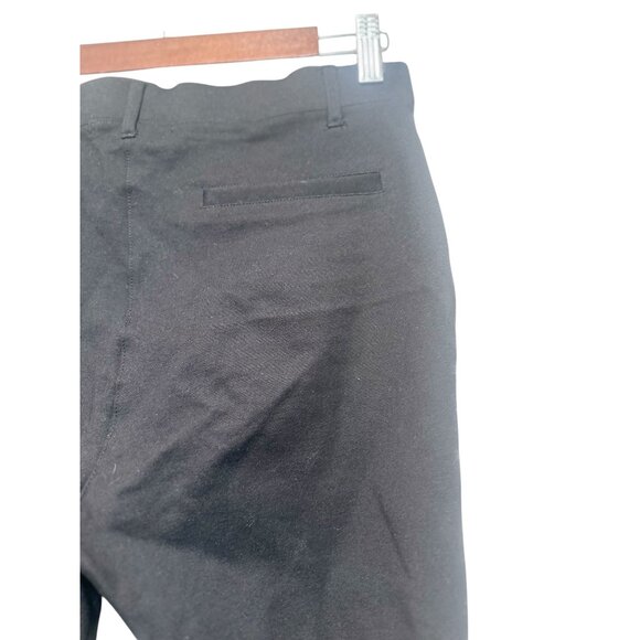 Quince Ultra Stretch Ponte Straight Leg Pants Womes Petite Medium Black Office - Picture 12 of 12